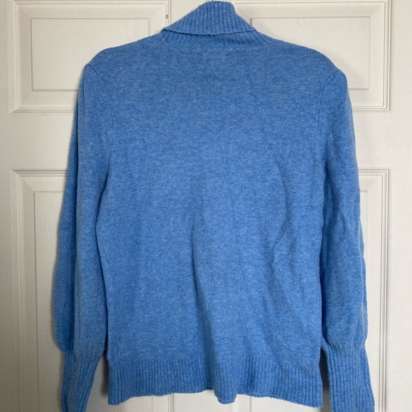 J Crew Light Blue Turtleneck Sweater - Picture 2 of 2